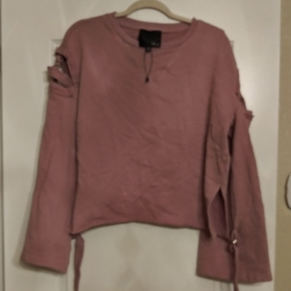 Fate By LFD Bell Sleeve Col Shoulder Sweatshirt S